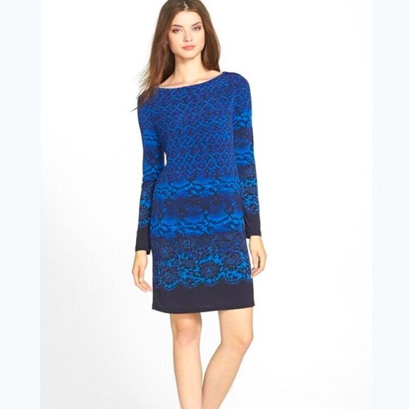 Michael Kors blue, jersey A line dress. - Picture 1 of 6